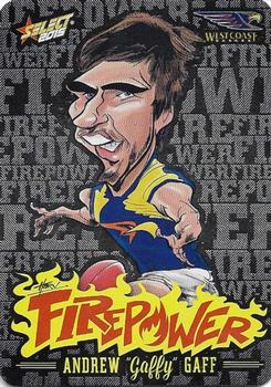 2015 Select AFL Champions - Firepower Caricatures #FC52 Andrew Gaff Front
